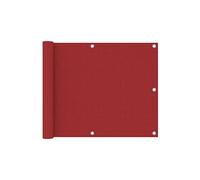 vidaXL Balkonscherm 75x300 cm oxford stof rood135032 Rouge G