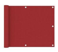 vidaXL Balkonscherm 75x300 cm oxford stof rood135032 Rouge G