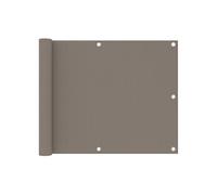 vidaXL Balkonscherm 75x300 cm oxford stof taupe134984 Taupe G