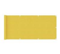 vidaXL Balkonscherm 75x400 cm HDPE geel310993