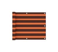 vidaXL Balkonscherm 75x400 cm oxford stof oranje en bruin134925