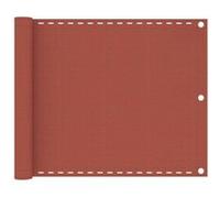 vidaXL Balkonscherm 75x500 cm HDPE terracottakleurig310946 G