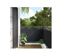 Vidaxl Écran De Balcon Anthracite 75x500 Cm Tissu Oxford