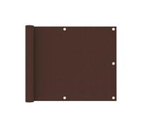 vidaXL Ecran de Balcon Brise-vue Brise-vent de Jardin Ecran de Protection Ecran d'Intimité Confidentialité Extérieur Marron 75x500 cm Tissu Oxford
