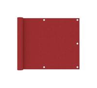 Vidaxl Écran De Balcon Rouge 75x500 Cm Tissu Oxford Rouge