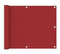 vidaXL Balkonscherm 75x500 cm oxford stof rood135034 Rouge G