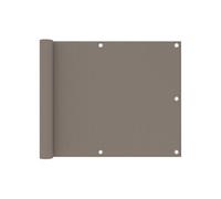 vidaXL Balkonscherm 75x500 cm oxford stof taupe134986 Taupe G