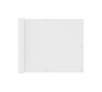 Vidaxl Écran De Balcon Blanc 75x500 Cm Tissu Oxford Blanc