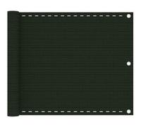 vidaXL Balkonscherm 75x600 cm HDPE donkergroen310971 Vert G