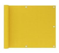 vidaXL Balkonscherm 75x600 cm HDPE geel310995