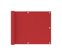 vidaXL Balkonscherm 75x600 cm HDPE rood311007