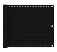 Vidaxl Écran De Balcon Noir 75x600 Cm Pehd Noir