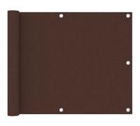 vidaXL Ecran de Balcon Brise-vue Brise-vent de Jardin Ecran de Protection Ecran d'Intimité Confidentialité Extérieur Marron 75x600 cm Tissu Oxford