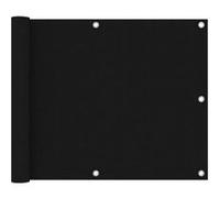 Vidaxl Écran De Balcon Noir 75x600 Cm Tissu Oxford Noir