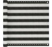 Vidaxl Écran De Balcon Pehd 90x300 Cm Anthracite Et Blanc Blanc