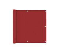 Vidaxl Écran De Balcon Rouge 90x300 Cm Tissu Oxford Rouge