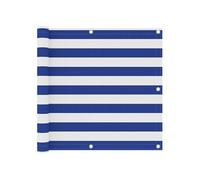 vidaXL Balkonscherm 90x300 cm oxford stof wit en blauw134916