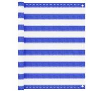 Balkonscherm 90x400 cm HDPE blauw en wit310889