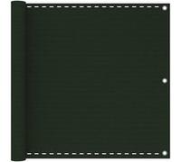 vidaXL Balkonscherm 90x400 cm HDPE donkergroen310973 Vert G