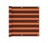 Vidaxl Écran De Balcon Orange Et Marron 90x400 Cm Tissu Oxford Orange