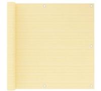 vidaXL Balkonscherm 90x500 cm HDPE beige310914 Beige G