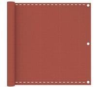 Balkonscherm 90x500 cm HDPE terracottakleurig310950