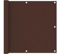 vidaXL Ecran de Balcon Brise-vue Brise-vent de Jardin Ecran de Protection Ecran d'Intimité Confidentialité Extérieur Marron 90x500 cm Tissu Oxford
