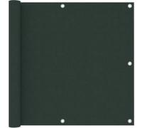 vidaXL Ecran de Balcon Brise-vue Brise-vent Jardin Ecran de Protection Ecran d'Intimité Confidentialité Extérieur Vert Foncé 90x500 cm Tissu Oxford