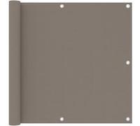 Vidaxl Écran De Balcon Taupe 90x500 Cm Tissu Oxford
