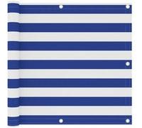 vidaXL Balkonscherm 90x500 cm oxford stof wit en blauw134918