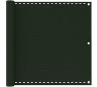 Balkonscherm 90x600 cm HDPE donkergroen310975