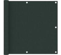 vidaXL Écran de balcon 90x600 cm tissu Oxford vert foncé 135003