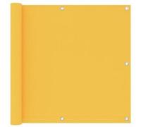 vidaXL Balkonscherm 90x600 cm oxford stof geel135027 Jaune G