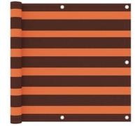 vidaXL Balkonscherm 90x600 cm oxford stof oranje en bruin134931 Marron G