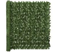 Ecran de Balcon avec Feuilles Clôture de Balcon Brise-vent Ecran d'Intimité Ecran de Protection Jardin Terrasse Extérieur Vert Foncé 400x150 cm