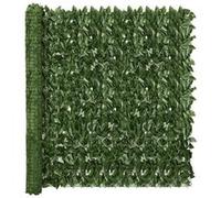 Ecran de Balcon avec Feuilles Clôture de Balcon Brise-vent Ecran d'Intimité Ecran de Protection Jardin Terrasse Extérieur Vert Foncé 500x150 cm