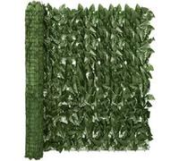 Vidaxl Écran De Balcon Avec Feuilles Vert Foncé 600x100 Cm Vert