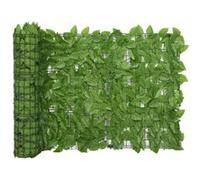 Balkonscherm met groene bladeren 300x75 cm315495