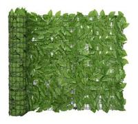 vidaXL Balkonscherm met groene bladeren 400x100 cm315500 Vert G