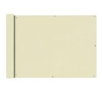 Balkonscherm Oxford textiel 75x600 cm crÃme42337