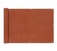 vidaXL Écran de Balcon Tissu Oxford Ocre Marron Brise Vent Ombre Pare-vue 42329