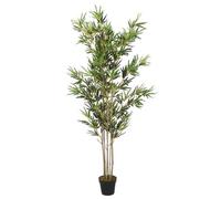 vidaXL Bambou artificiel 1380 feuilles 200 cm vert