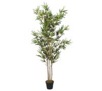 vidaXL Bambou artificiel 1380 feuilles 200 cm vert