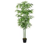 vidaXL Bambou artificiel 240 feuilles 80 cm vert