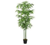 vidaXL Plante artificielle bambou 384 feuilles 120 cm vert 358993