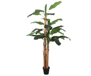 vidaXL Bananier Artificiel 19 Feuilles 180 cm Vert