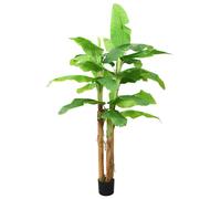 vidaXL Bananier artificiel avec pot 300 cm Vert Vert