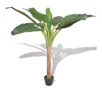 vidaXL Bananier Artificiel avec Pot Décoration d'Intérieur 150 cm Vert Vert G