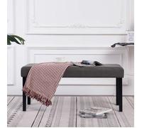 vidaXL Banc 106 cm Gris Similicuir