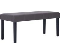 vidaXL Banc 106 cm Gris Similicuir